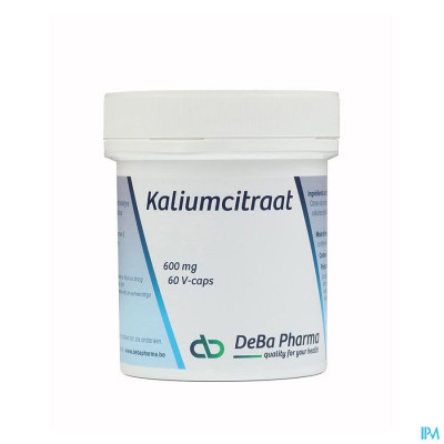 Kaliumcitraat 600mg V-caps 60 Deba