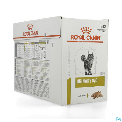 Royal Canin Cat Urinary S/o Loaf Wet 12x85g