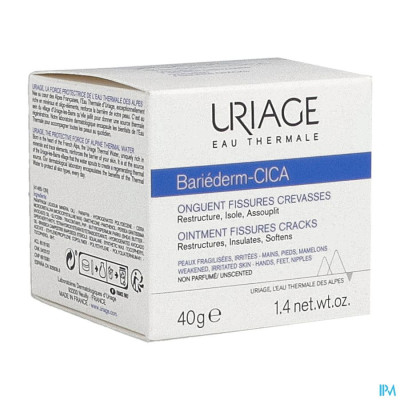 Uriage Bariederm Kloven-barsten Zalf Pot 40g