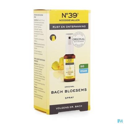 Bachbloesem Bio N°39 Noodgevallen Spray 20ml