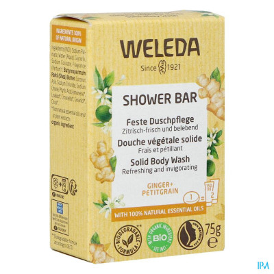 Weleda Shower Bar Gember + Petit Grain (75g)