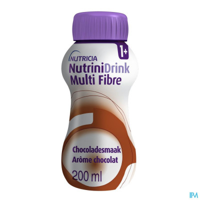 NutriniDrink Multi Fibre Chocoladesmaak Flesje 200 ml