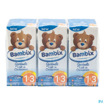 Bambix Groeimelk Natuur 1-3j 3x200ml