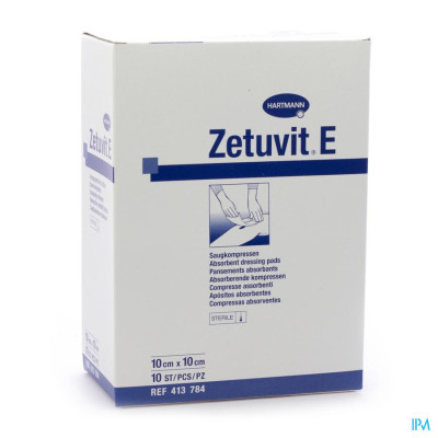 Zetuvit® E 10x10cm Steriel (10 stuks)