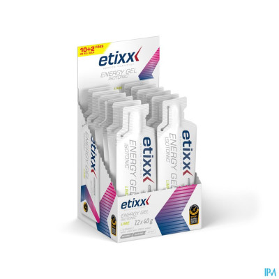 Etixx Isotonic Energy Gel Lime 12x40g