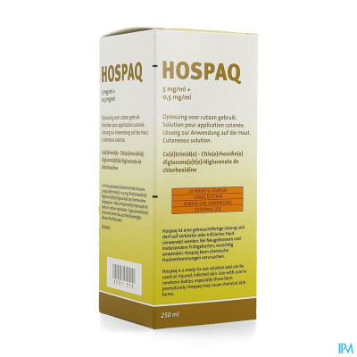 Hospaq 5mg/ml + 0,5mg/ml Opl Cutaan 1x250ml