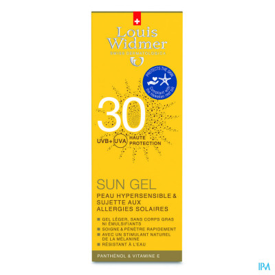Louis Widmer Sun - Sun Gel 30 (licht parfum) - 100 ml