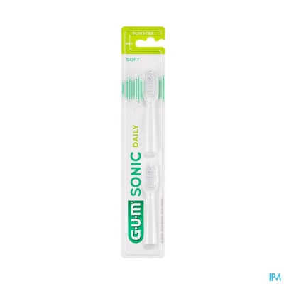 GUM® Sonic Daily Batterij Tanden Opzetborstel Wit 2