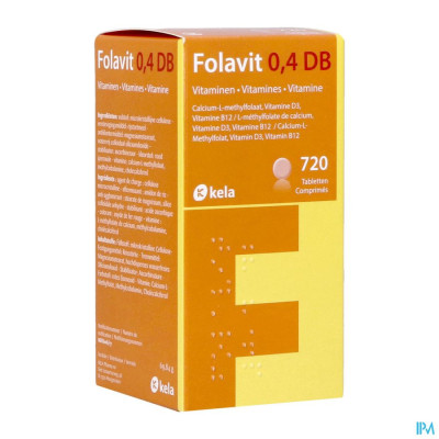 Folavit 0,4 DB (720 tabletten)