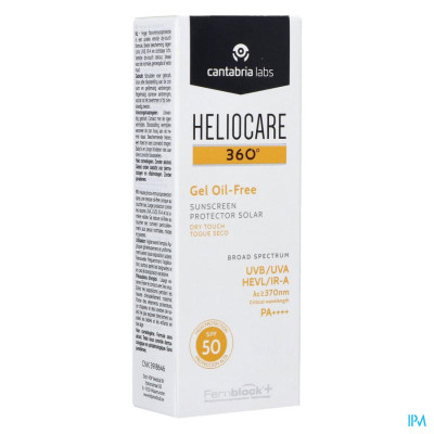 Heliocare 360 Gel Oil Free Ip50 Tube 50ml