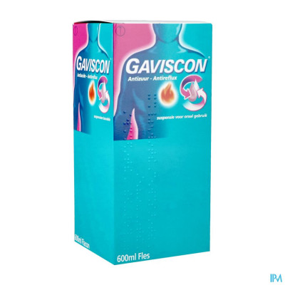 Gaviscon Antizuur-antireflux Susp Oraal Gebr.600ml