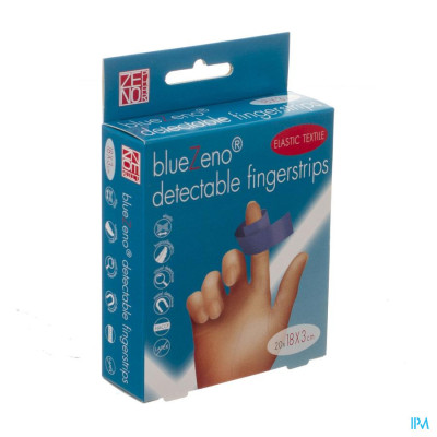 Bluezeno Detectable Fingerstrip 18 x 3 cm (20 pleisters)