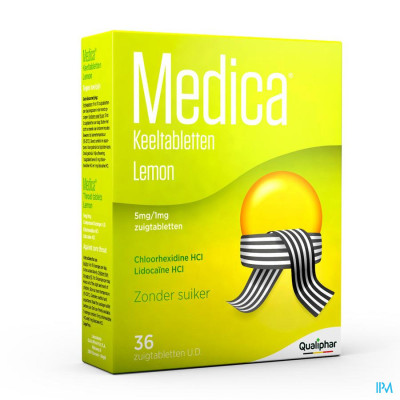 Medica Keeltabletten Lemon 36 zuigtabletten