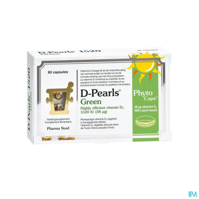 Pharma Nord D-Pearls Green 1520 (80 plantaardige capsules)