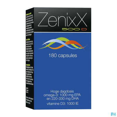 ixX Pharma ZenixX 500 D (180 capsules)