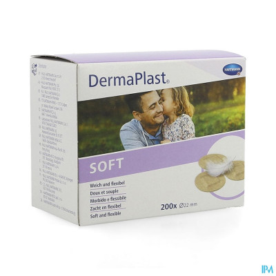 DermaPlast® SOFT 22mm Rond (200 stuks)