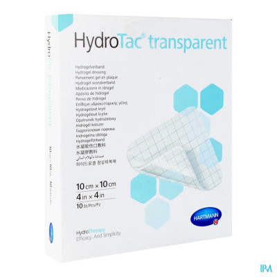 HydroTac® Transparent 10x10cm Steriel (10 stuks)