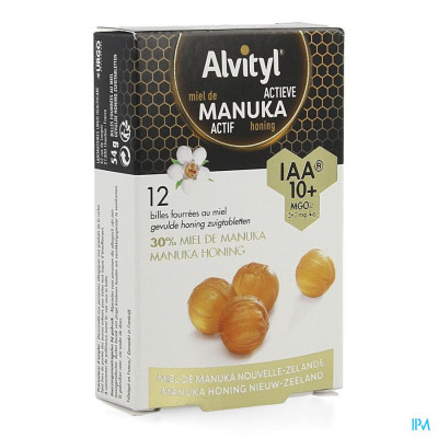 Alvityl Manuka Honing IAA 10+ (12 zuigtabletten)