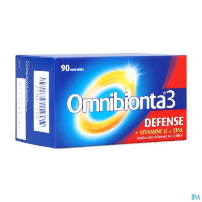 Omnibionta® 3 Defense Multivitamines Immuniteit (90 tabletten)