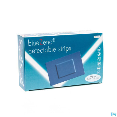 Bluezeno Detectable Strip Blue 7,5 x 5 cm (50 pleisters)