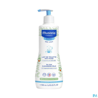 Mustela Normale Huid Toiletmelk zonder spoelen (500ml)