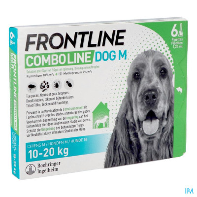 FRONTLINE COMBO® Line Hond M (10-20 kg) - 6 Pipetten