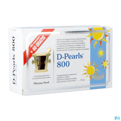 Pharma Nord D-Pearls 800 (160 capsules + 40 gratis)