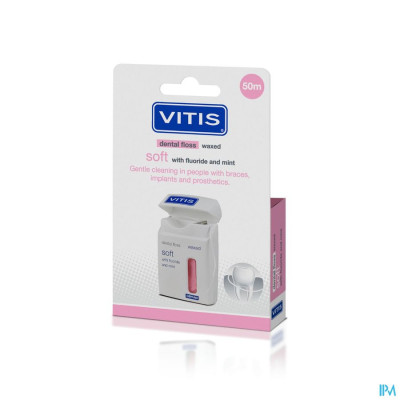 Vitis Floss Waxed Fluor Mint 50m 1650