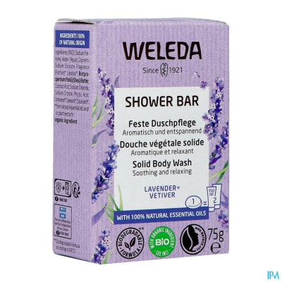 Weleda Shower Bar Lavendel + Vetiver (75g)