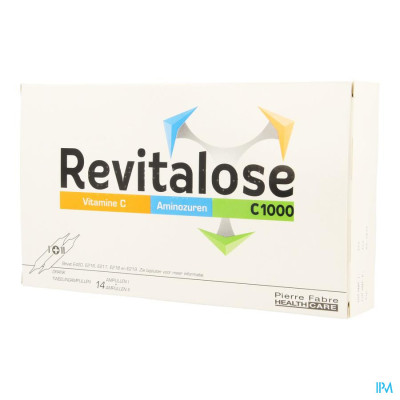 Revitalose C1000 Drinkbaar (14 Ampullen Vitamine C + 14 Ampullen Aminozuren)