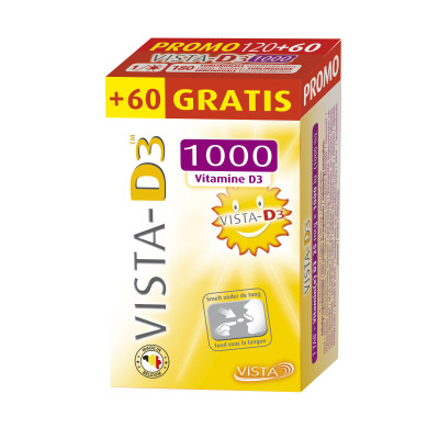 Vista-D3 1000 PROMO (120+60 smelttabletten)