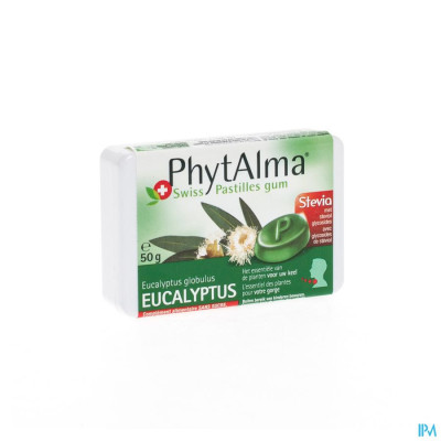 PhytAlma Eucalyptuspastilles met Stevia (50g)