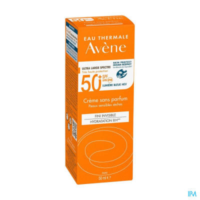 Avène Zon SPF50+ Crème Zonder Parfum (50ml)
