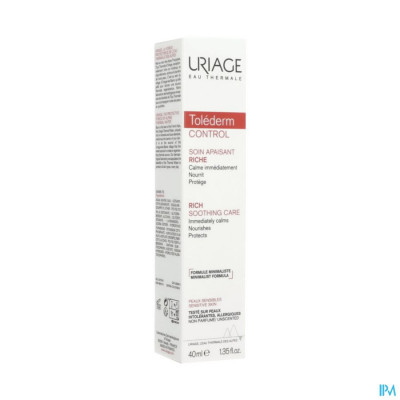 Uriage Tolederm Soin Riche Apaisant 40ml