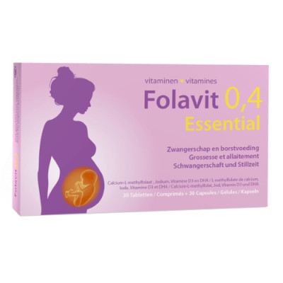 Folavit 0,4 Essential (30 tabletten + 30 capsules)