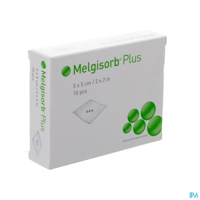 Molnlycke® Melgisorb Plus Kp Ster 5x 5cm 10 252000