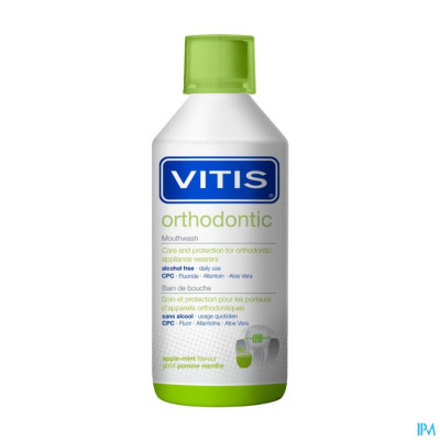 Vitis Orthodontic Mondspoelmiddel met 0,05% Cetylpyridinium Chloride (CPC) 500ml 3975