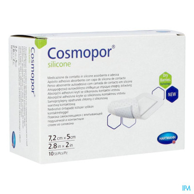 Cosmopor® Silicone 7,2x5cm (10 stuks)