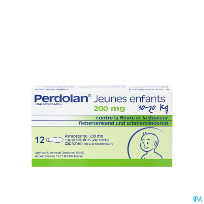 Perdolan Supp Kleut Jeun Enf 12x200mg