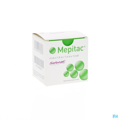 Molnlycke® Mepitac Zachte Fixatietape Sil 4cmx1,5m 1 298400