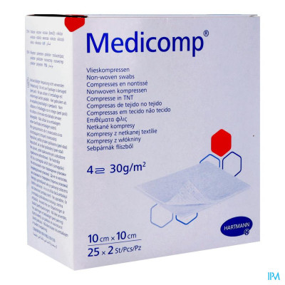 Medicomp® 10x10cm 4-laags Steriel (25x2 stuks)