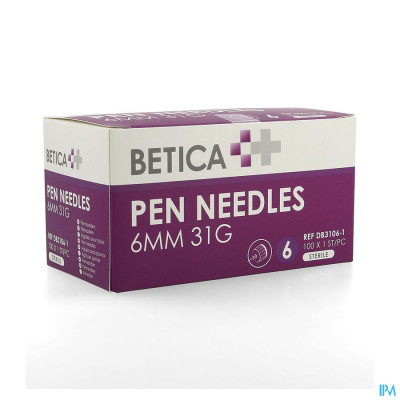 Betica Pen Needles 6mm 31g 100