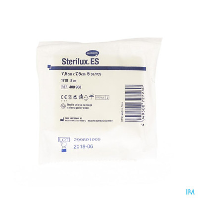 Sterilux® ES 7,5x7,5cm 8-laags Steriel (30x5 stuks)