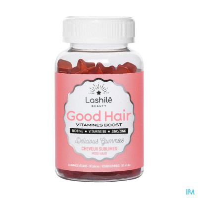 Lashilé Good Hair Anti-haaruitval Vitaminen Woman (60 gummies)