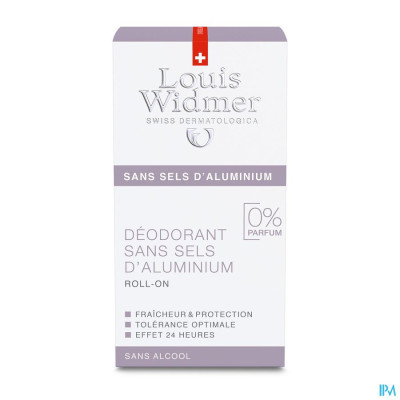 Louis Widmer - Deo Roll-on zonder Aluminiumzouten (zonder parfum) - 50ml