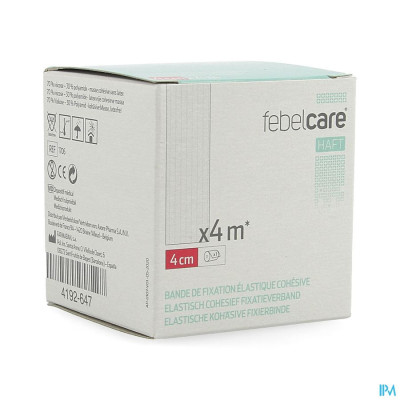 Febelcare Haft Elastisch Cohesief Fixatieverband 4cm x 4m