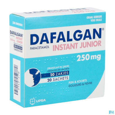 Dafalgan Instant Junior Gran Zakjes 20 X 250mg