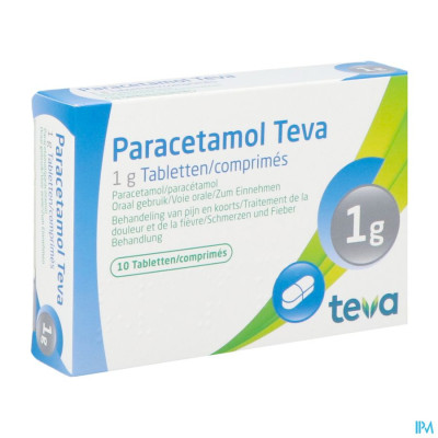 Paracetamol Teva 1g (10 tabletten)