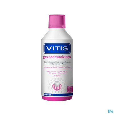 Vitis Gezond Tandvlees Mondspoelmiddel met 0,05% Cetylpyridinium Chloride (CPC) 31414