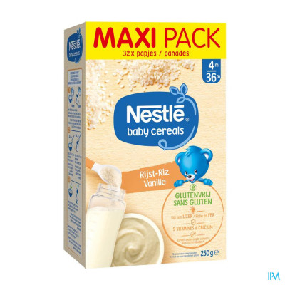 Nestle Baby Cereals Rijst Vanille Glutenvrij 500g